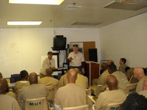 Men of Valor teaching with in prisons